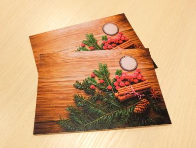 明信片, 新年除夕, 圣诞节, 2017, 设计, 祝贺, 圣诞树