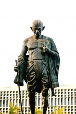圣雄甘地, 雕像, 青铜器, 印度, 印度, 历史, 纪念