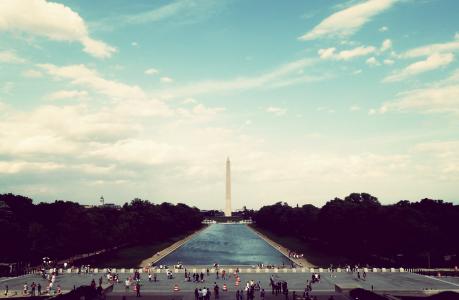 具有里程碑意义, 游客, 美国, 华盛顿纪念碑, 方尖碑, 著名的地方, 华盛顿特区