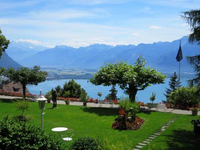 花园, 日内瓦湖, 瑞士, 维多利亚酒店, 格利永, 视图