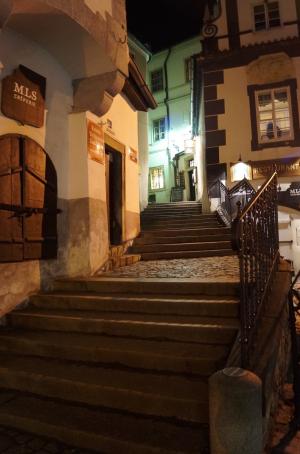 捷克克鲁姆洛夫, 捷克共和国, 建筑, 楼梯, 旧城, 历史, 教科文组织