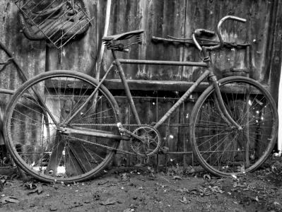自行车, 老, 自行车, 周期, 复古, 骑, 体育