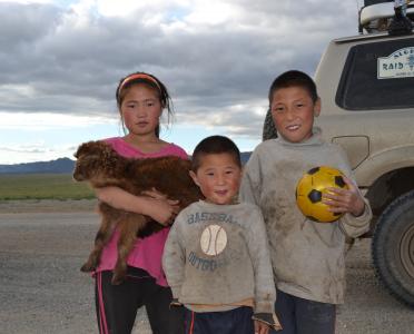 儿童, 蒙古, 泰, 草原