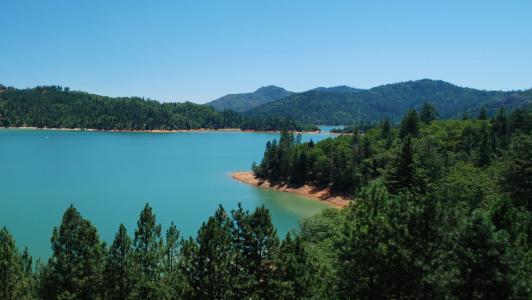 湖, 沙斯塔, 加利福尼亚州, 水, 自然