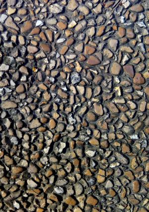 石头, 小, 岩石, 矿产, 棕色, 灰色