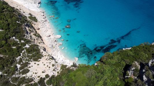 撒丁岛, 地中海, 海岸, 海滩, 海, 绿松石, 蓝色