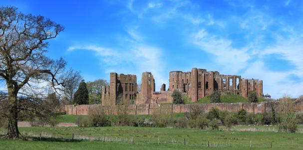 城堡, 凯尼尔沃思, 老, 中世纪, 英格兰, 沃里克郡, 英国