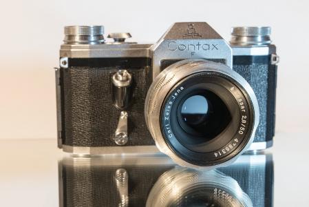 contax f, 老, 照片, 相机, 镜头, 复古, 电影