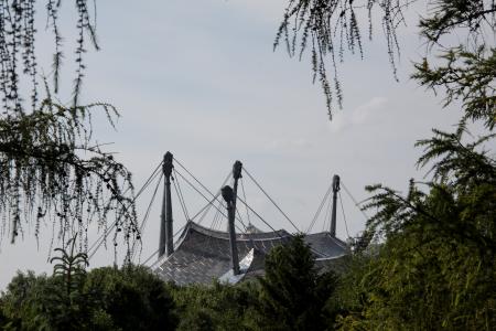 奥运网站, 慕尼黑, 巴伐利亚, 屋顶, 结构, 建筑, 塔