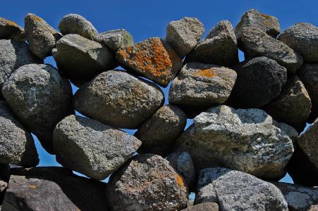 墙上, 天然石材墙, 石头, 爱尔兰