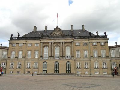 阿美琳, 宫, 哥本哈根, 丹麦, 前面, 皇家, 建设