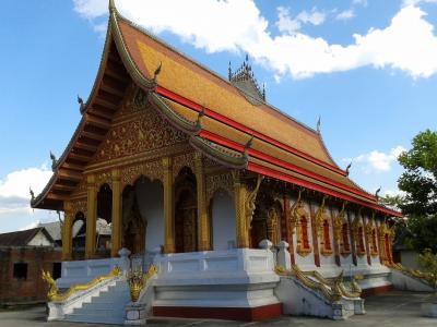 tenple, 亚洲, 老挝, 佛教, 寺庙大厦, 建筑, 泰国