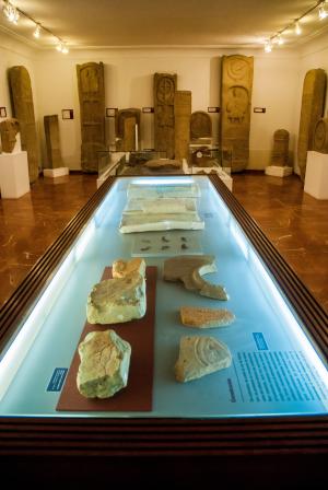 石头, 考古, 卡斯特罗, 比戈, 陪葬碑, 博物馆, 曝光