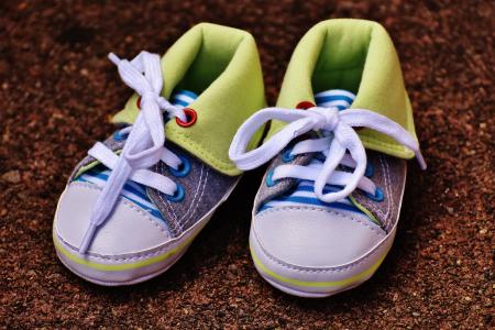 婴儿鞋, 小, 宝贝, 可爱, 迷人的, 鞋子, 孩子们的鞋子