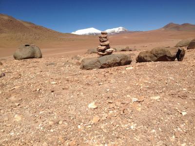石头, 高度, 高原, 蓝色, 沙漠, 自然, 山