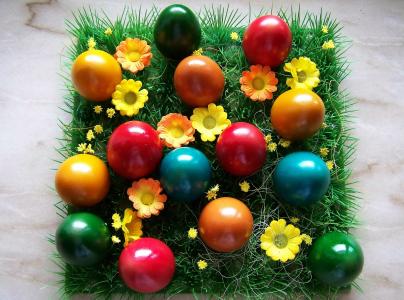 复活节, 鸡蛋, 颜色