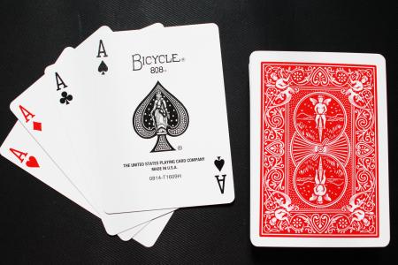 卡, 扑克牌, 魔术卡, 自行车, 甲板上, ace