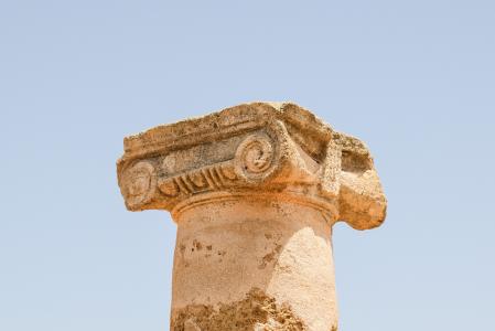 支柱, 列, 纪念碑, 仍然是, 古代, 建筑, 石头