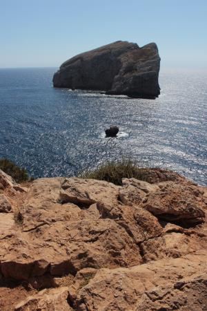isola foradada, 投诉警察课 caccia, 撒丁岛, 海, 景观