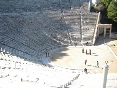 埃皮扎夫罗斯, 圆形剧场, 剧场, 希腊, 希腊语, 古代, 建筑