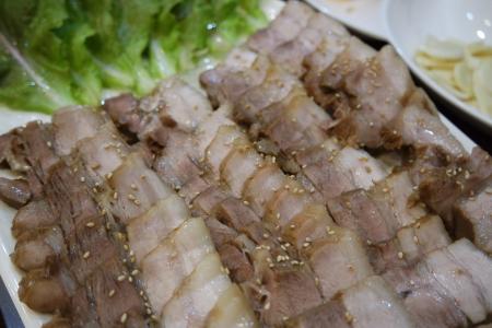 猪肉, bossam, 韩国食品, suyuk, 烹饪, 餐厅, 传统美食