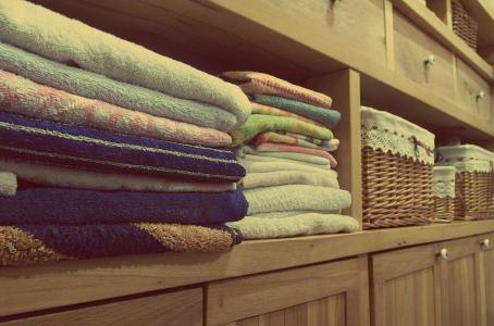 毛巾, 梳妆台, 橱柜, 房间, 装饰, 服装, 纺织