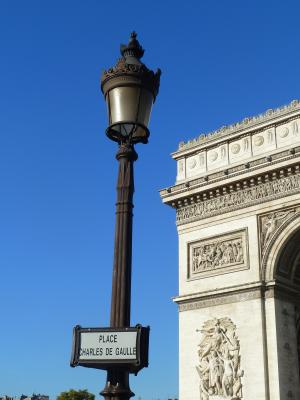 灯柱, 空气, 巴黎, 凯旋门, 法国