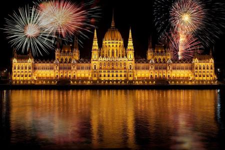 具有里程碑意义, 建设, 插图, 天空, 水, 布达佩斯, 议会, 匈牙利