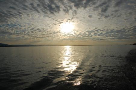 水, 康斯坦茨湖, 云彩, 太阳, 晚上, 湖, 天空
