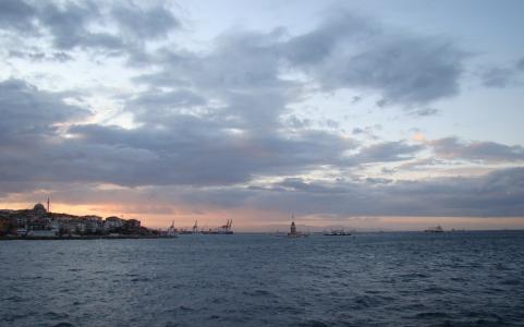 土耳其, 博斯普鲁斯海峡, 海峡, 伊斯坦堡, 桥梁, 通道, 船舶