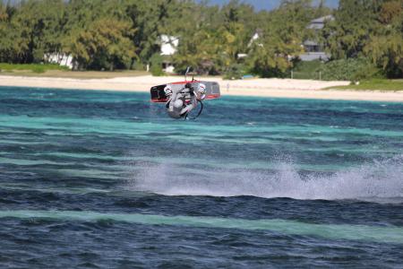 风筝冲浪, 放风筝, 毛里求斯, 海, 体育, 极限运动, 风筝冲浪