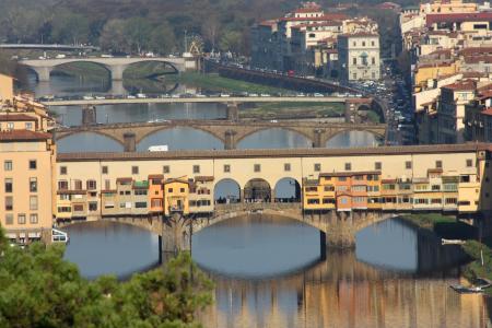 弗洛伦斯, 景观, 阿诺, 托斯卡纳, 佛罗伦萨-意大利, 桥-男人作结构, 阿尔诺河
