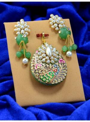白珍珠优美, 独家饰品, 制造商, 珍珠, 绿色, 珠宝首饰, 耳环