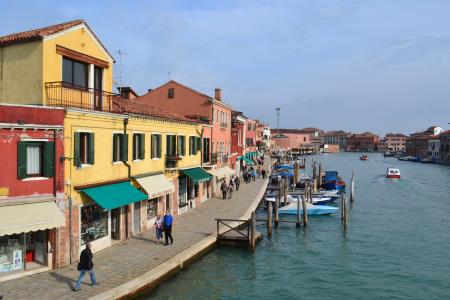 威尼斯, 慕诺岛, 意大利, 穆拉诺岛, 小船, 小船, 码头