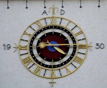 时间, 时钟, 钟塔, 家居城, amriswil, 图尔, 瑞士