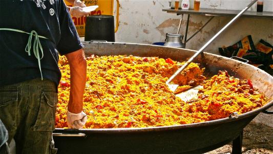 西班牙海鲜饭, 大米, 食品, 一方, 西班牙, 烹饪