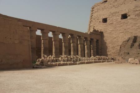 卡纳克神庙, 卢克索, 寺, 法老王, 埃及, 老, 实施