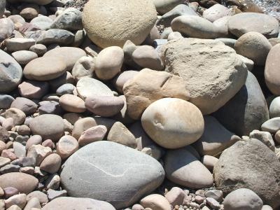 砾石滩, 石头, 海滩, 大提顿山, 美国