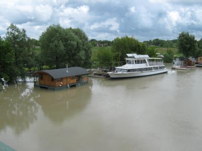 多瑙河, 斯洛伐克, 它, 洪水, 河, 流, 水