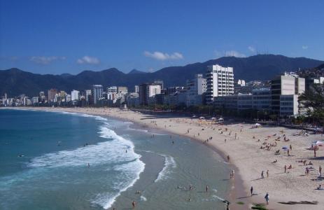 海滩, 在里约热内卢, mar, 阿普多, 地区, 阳光灿烂的日子