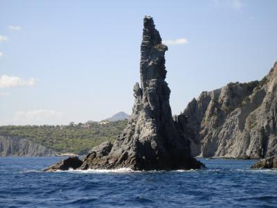岩层, 以后岛, 希腊, 海, 自然, 海岸线, 蓝色