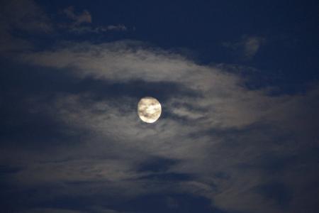 月亮, 满月, 月光, 晚上, 天空, 晚上, 气氛