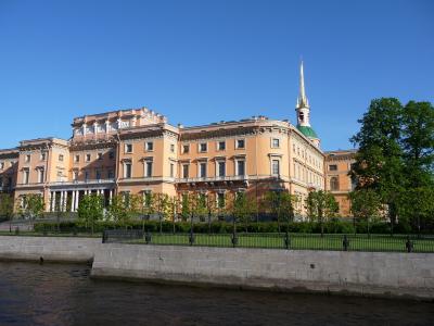 圣彼得堡, 著名景点, 米哈伊宫, 建筑, 天际线, 视图, 具有里程碑意义