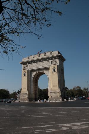 拱, 胜利, 布加勒斯特, 罗马尼亚, 建筑, 纪念碑, 石头