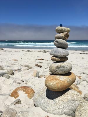 平衡, 禅宗, 加利福尼亚州, 鹅卵石, 大理石, bluemind, 卵石