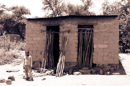 莫桑比克, 贫困, 可怜, 小屋, 非洲, 黑色, 非洲