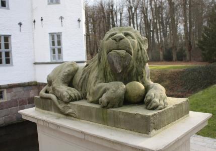 雕塑, 狮子, 石狮, 雕像, 图, 艺术, 德国北部