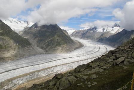 阿莱奇冰川, 雪, 山脉, 高山, 瑞士中部, 高山之旅, 固体