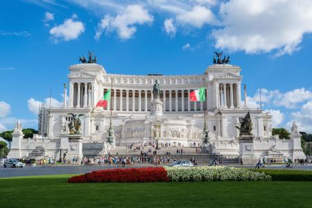 祖国的祭坛, 埃马努埃莱二世二世纪念碑, 意大利, 罗马, 建筑, 著名的地方, 雕像