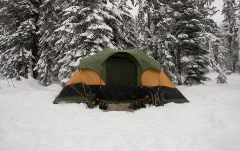 帐篷, 雪, 冰, 冬季景观, 户外, 自然, 冬天